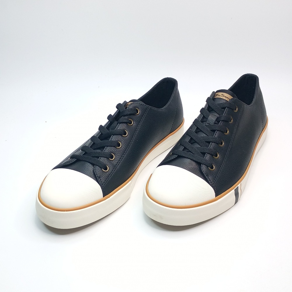 Ben Sherman Dorset Lo LX Shoes Men Size 9.5 Black Memory Foam Sneakers